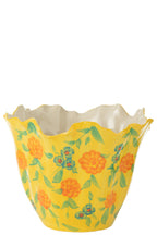 J-LINE VASE ALEGRIA FLOWERS WIDE CLAY MIX