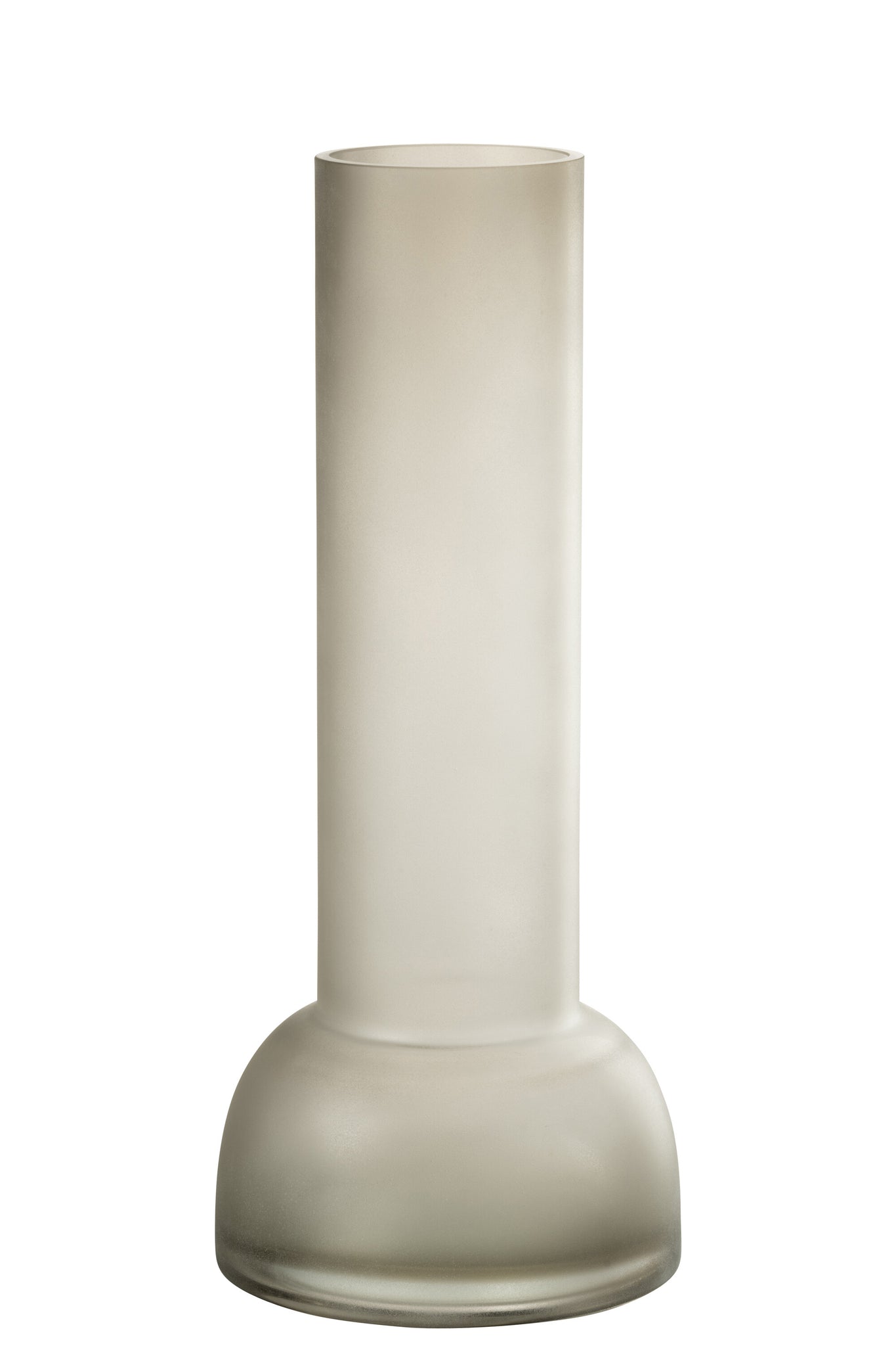 J-LINE VASE/CANDLEHOLDER YARA GLASS GREIGE LARGE