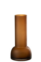 J-LINE VASE/CANDLEHOLDER YOKO GLAS BRUIN MEDIUM - Tuincentrum Lopik