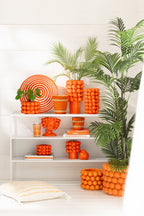 J-LINE VAAS ORANGES KERAMIEK ORANJE LARGE