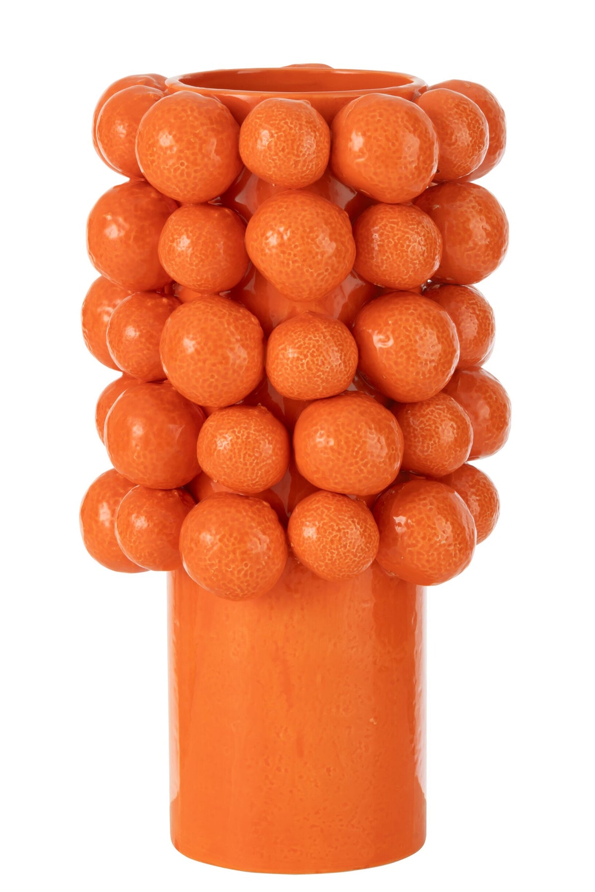 J-LINE VAAS ORANGES KERAMIEK ORANJE LARGE