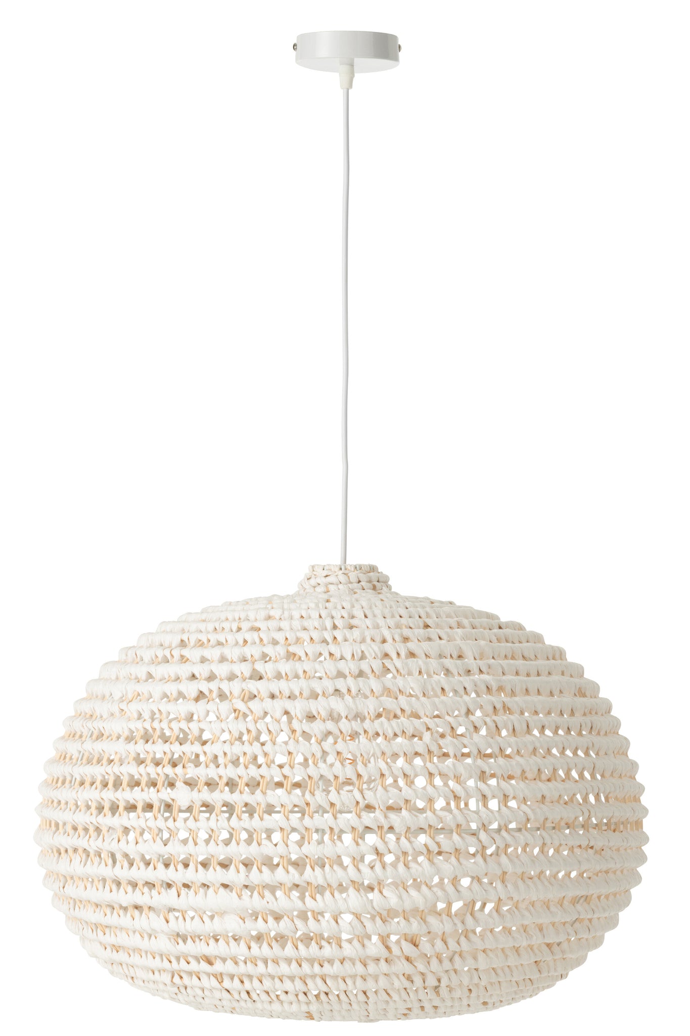 J-LINE PLAFONDLAMP GEVLOCHTEN METAAL WIT - Tuincentrum Lopik