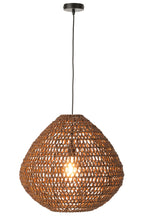 J-LINE PLAFONDLAMP GEVLOCHTEN METAAL DONKER/NATUREL - Tuincentrum Lopik