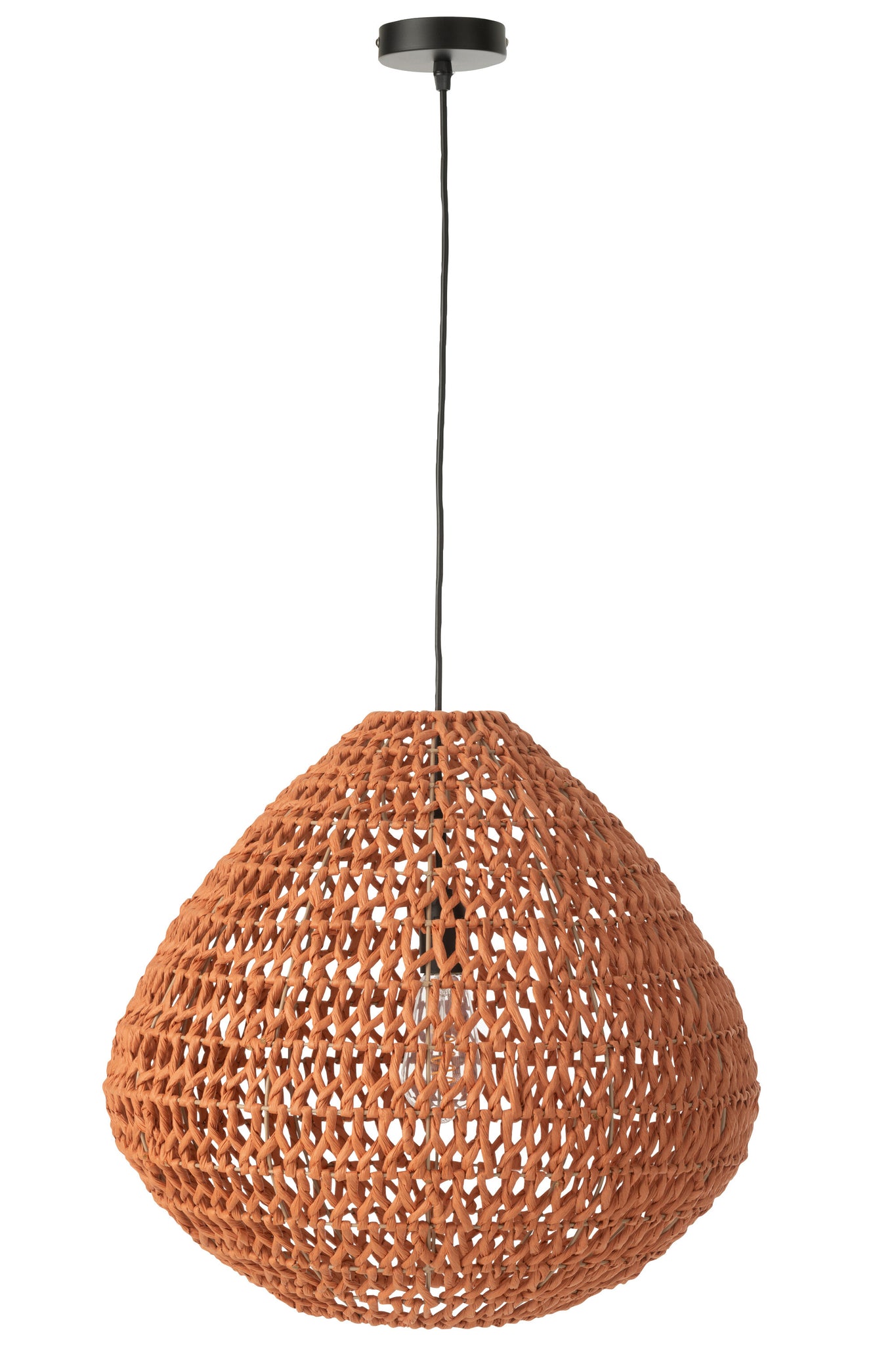 J-LINE DECKENLEUCHTE GEFLOCHTENES METALL ORANGE/ROST