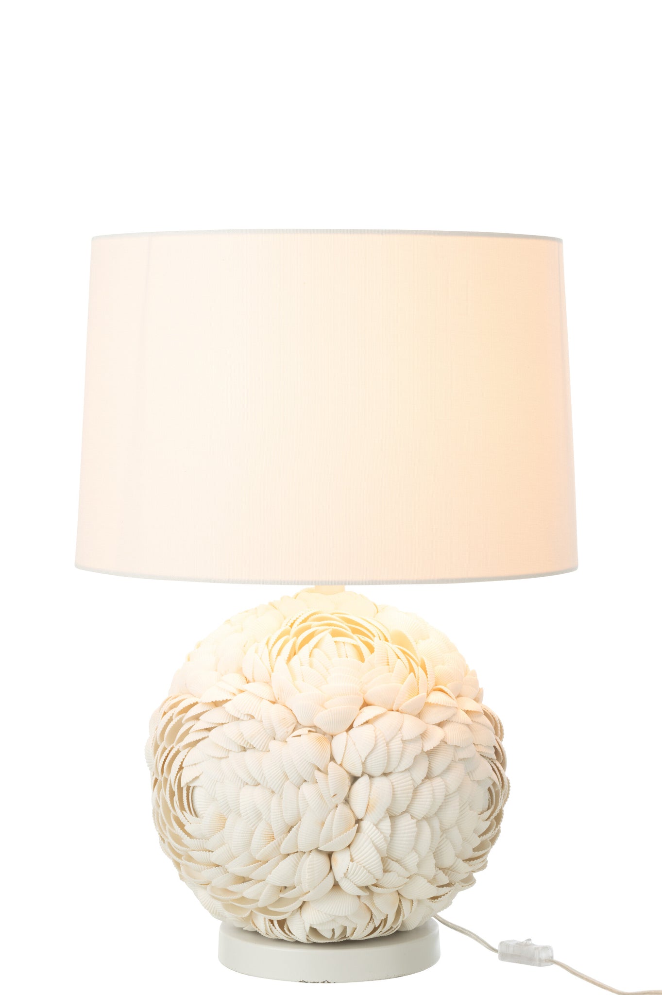 J-LINE TAFELLAMP SCHELP WIT GROOT - Tuincentrum Lopik