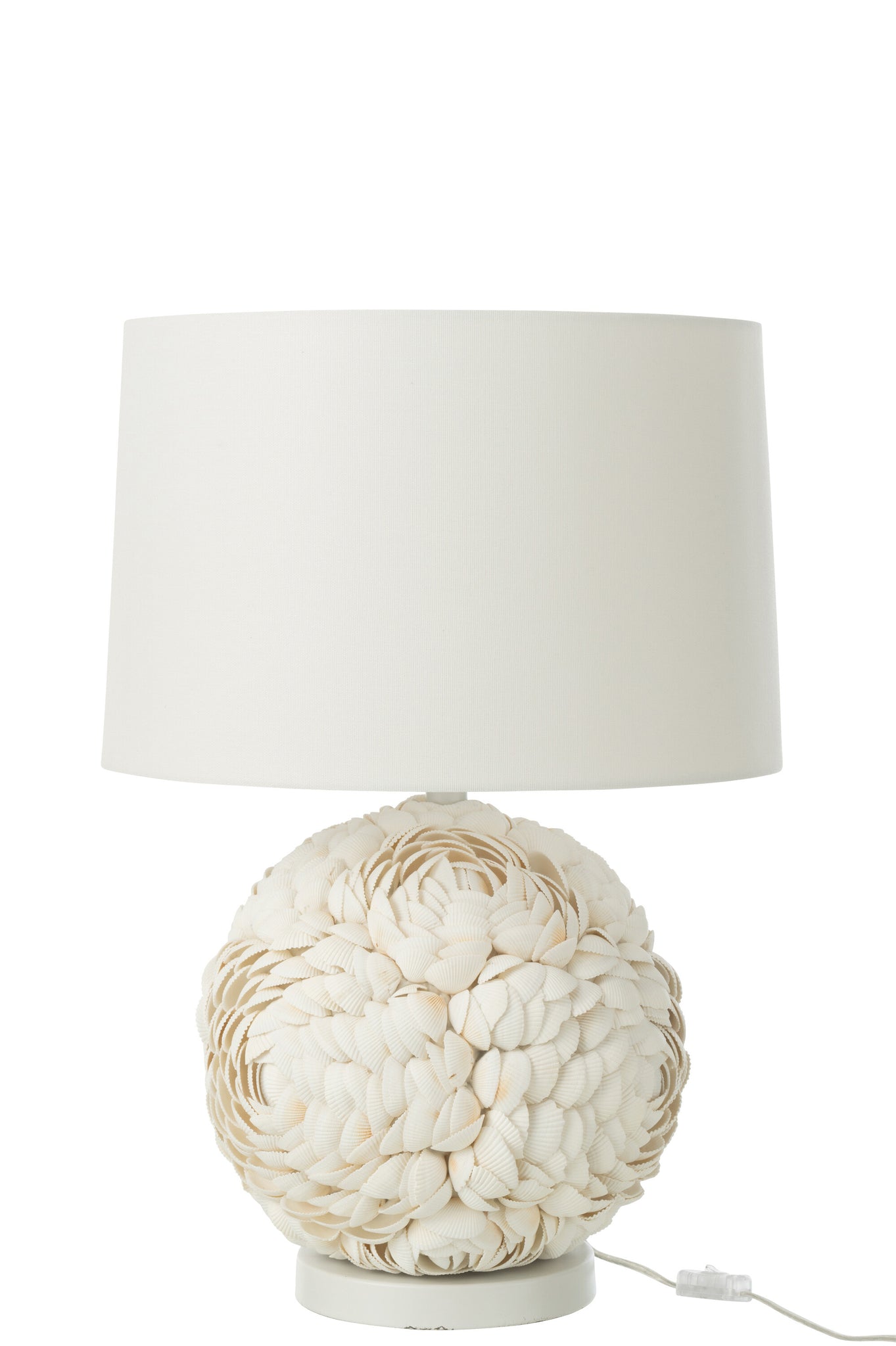 J-LINE TAFELLAMP SCHELP WIT GROOT - Tuincentrum Lopik