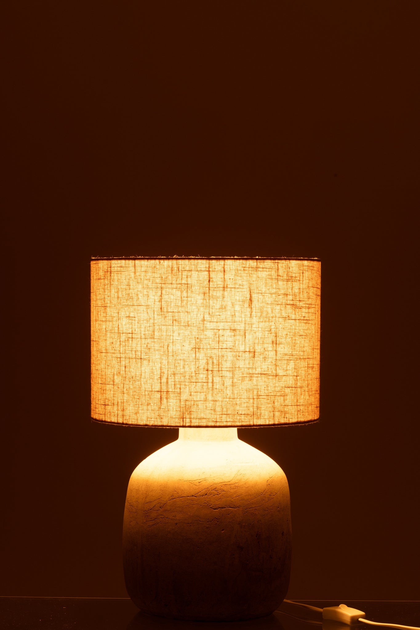 J-LINE TAFELLAMP MIA TERRACOTTA BEIGE KLEIN - Tuincentrum Lopik
