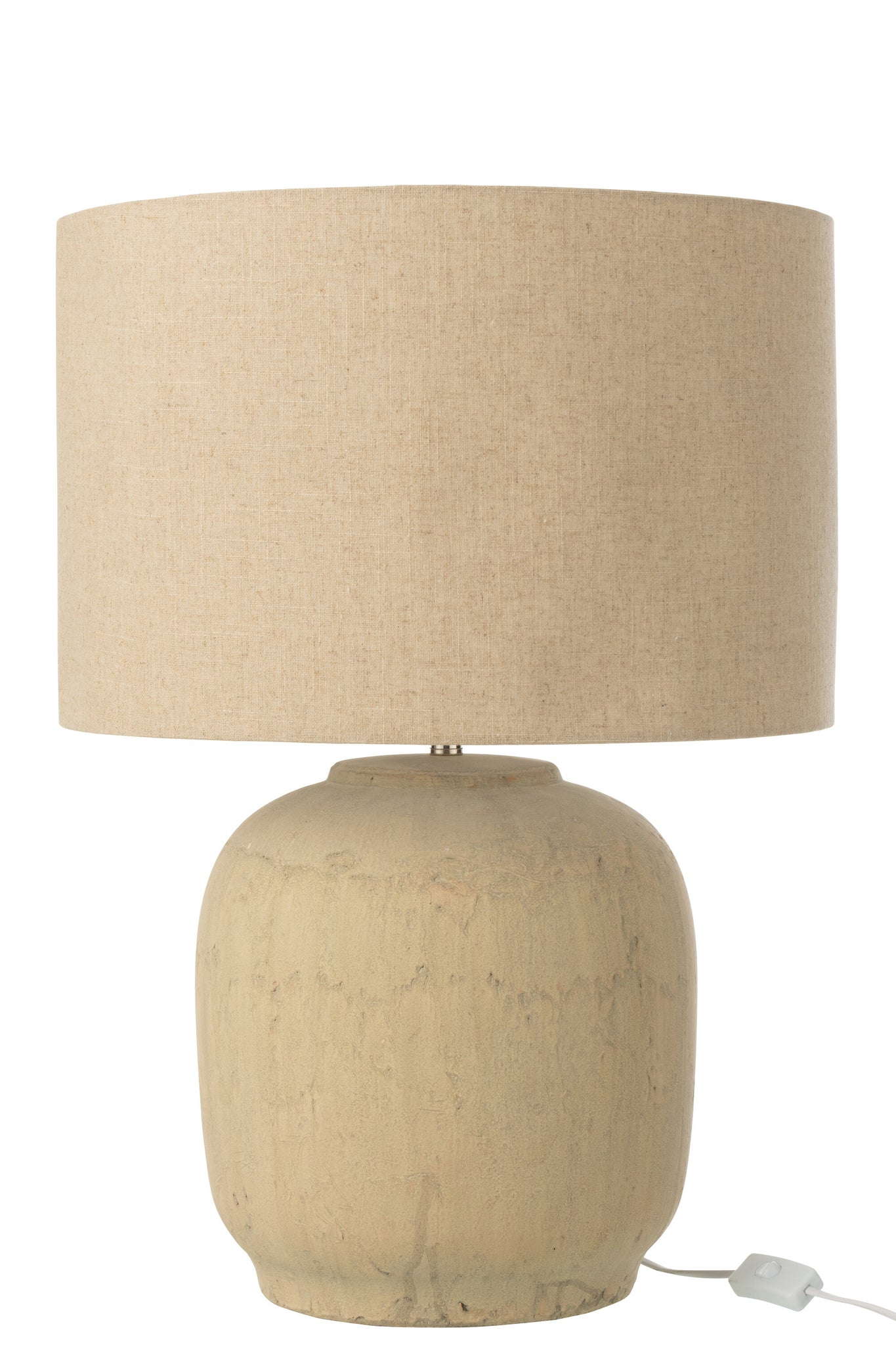 Tafellamp Mia terracotta beige groot - Tuincentrum Lopik