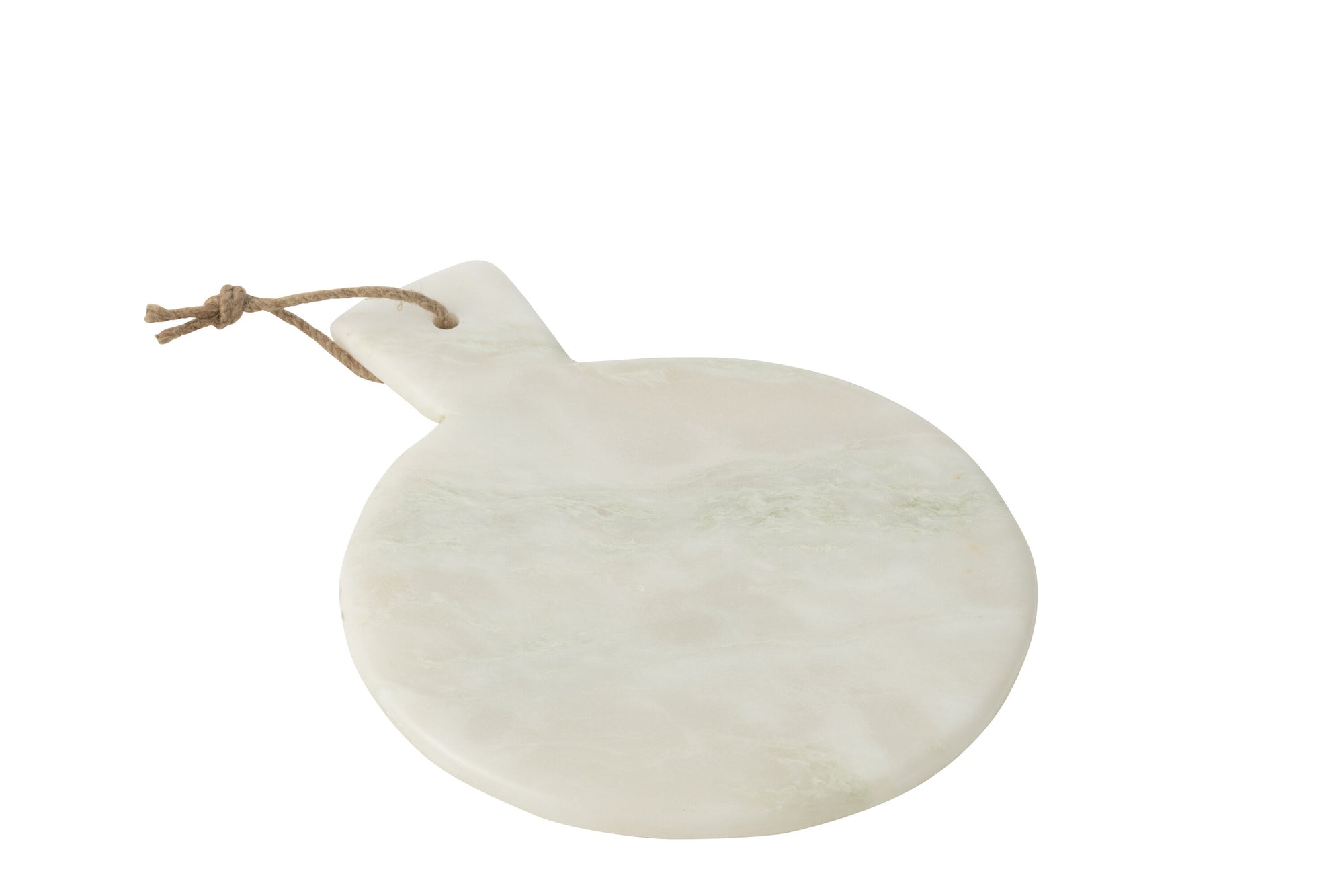 J-LINE KAASPLANK ROND MARMER WIT/GROEN 33 X 25 CM - Tuincentrum Lopik
