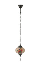 J-LINE HANGLAMP MOZAÏEK GLAS/METAAL ORANJE KLEIN - Tuincentrum Lopik