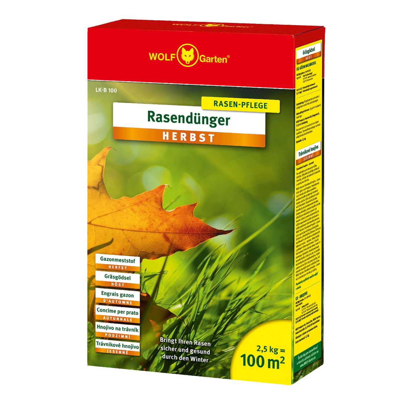 LK-B100 GAZONMESTSTOF HERFST 2.5 KG = 100 M²