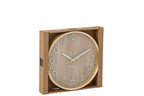 J-LINE WANDKLOK PLYWOOD/MDF NATUREL SMALL