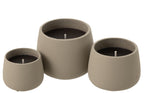 J-LINE OUTDOOR KAARS CYRA CEMENT GRIJS GROOT 48U - Tuincentrum Lopik