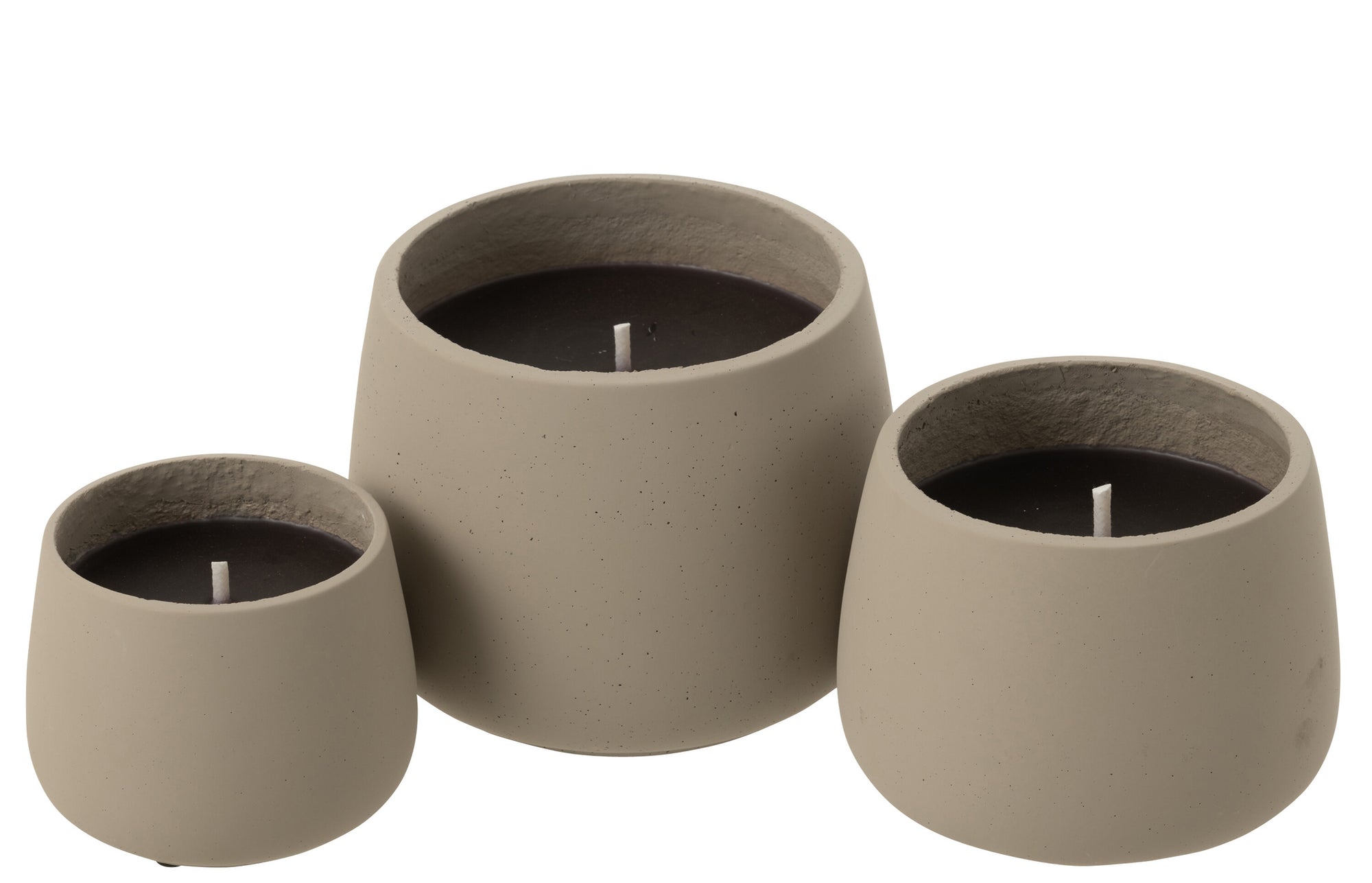J-LINE OUTDOOR KAARS CYRA CEMENT GRIJS GROOT 48U - Tuincentrum Lopik