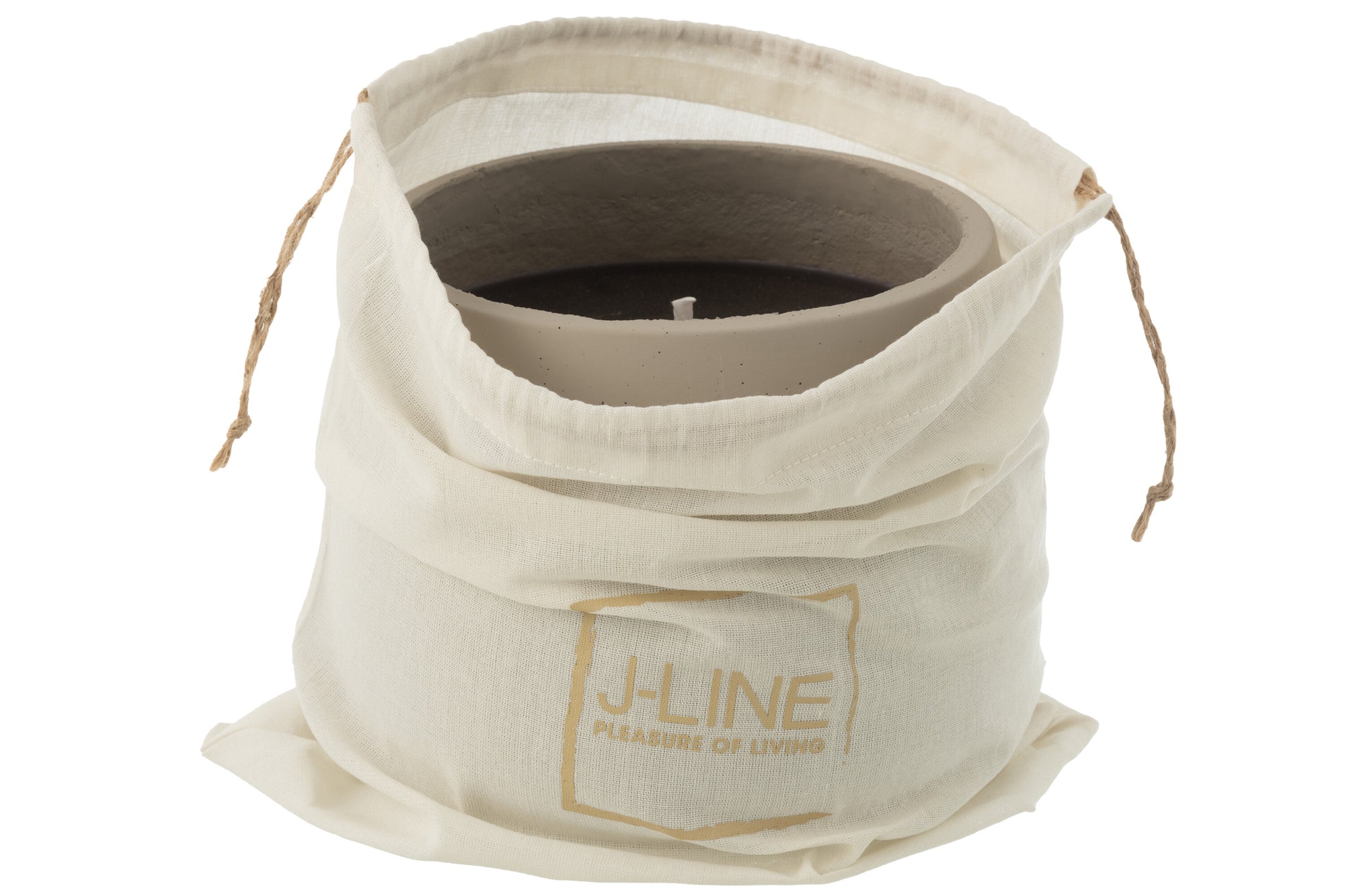 J-LINE OUTDOOR KAARS CYRA CEMENT GRIJS GROOT 48U - Tuincentrum Lopik