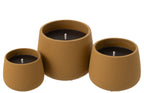 J-LINE OUTDOOR KAARS CYRA CEMENT LICHTBRUIN GROOT 48U - Tuincentrum Lopik