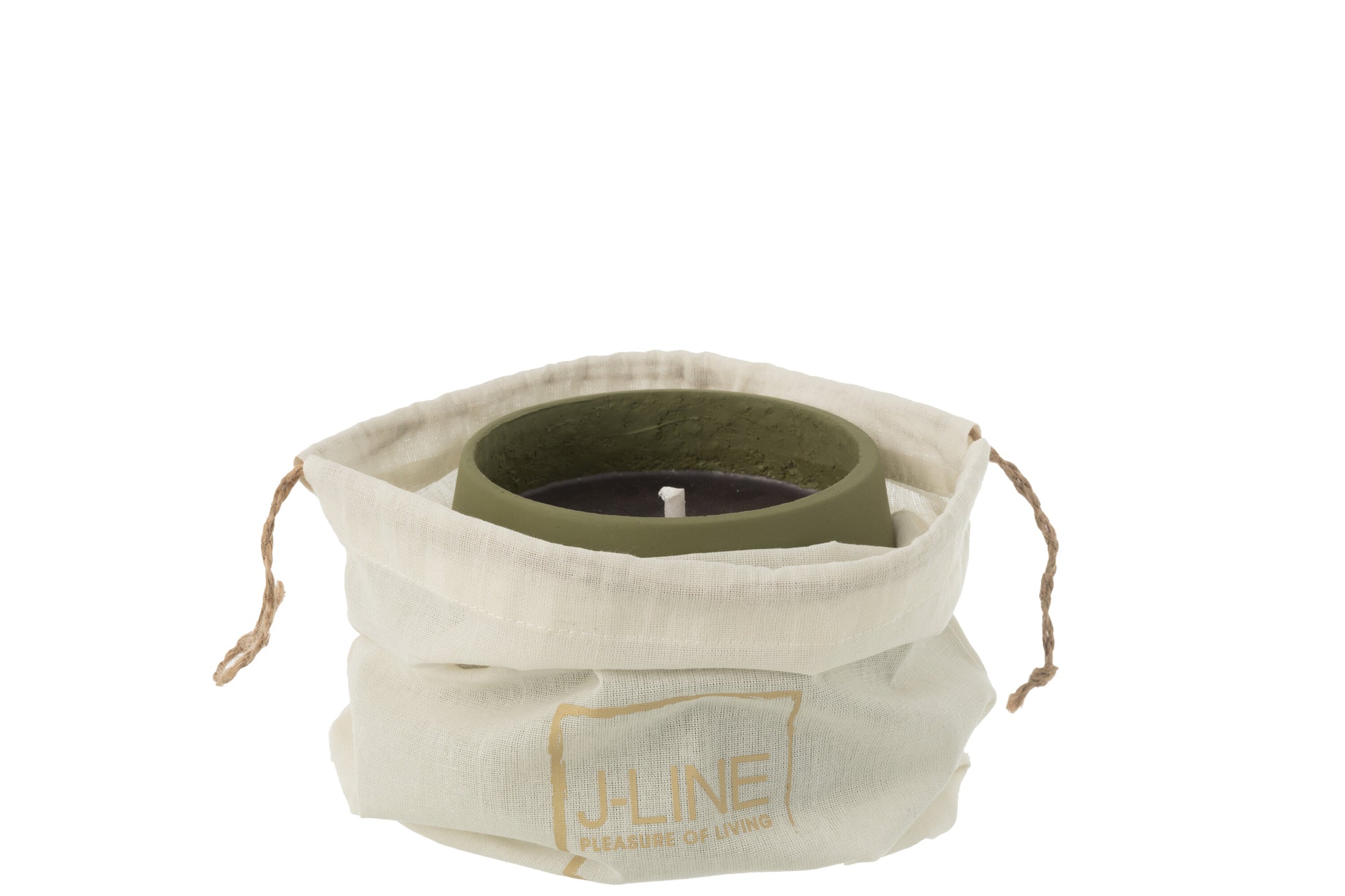 J-LINE OUTDOOR KAARS CYRA CEMENT GROEN KLEIN 18U - Tuincentrum Lopik