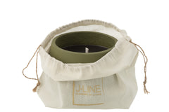 J-LINE OUTDOOR KAARS CYRA CEMENT GROEN MEDIUM 31U - Tuincentrum Lopik