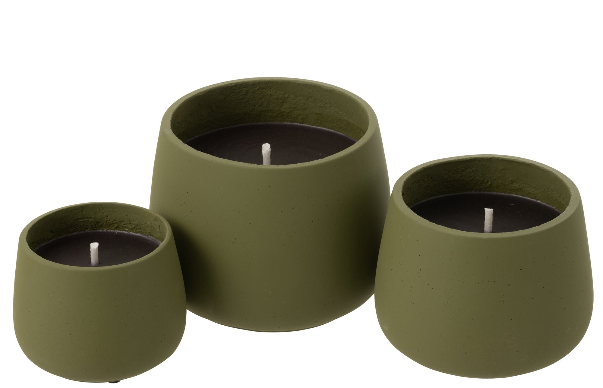 J-LINE OUTDOOR KAARS CYRA CEMENT GROEN GROOT 48U - Tuincentrum Lopik