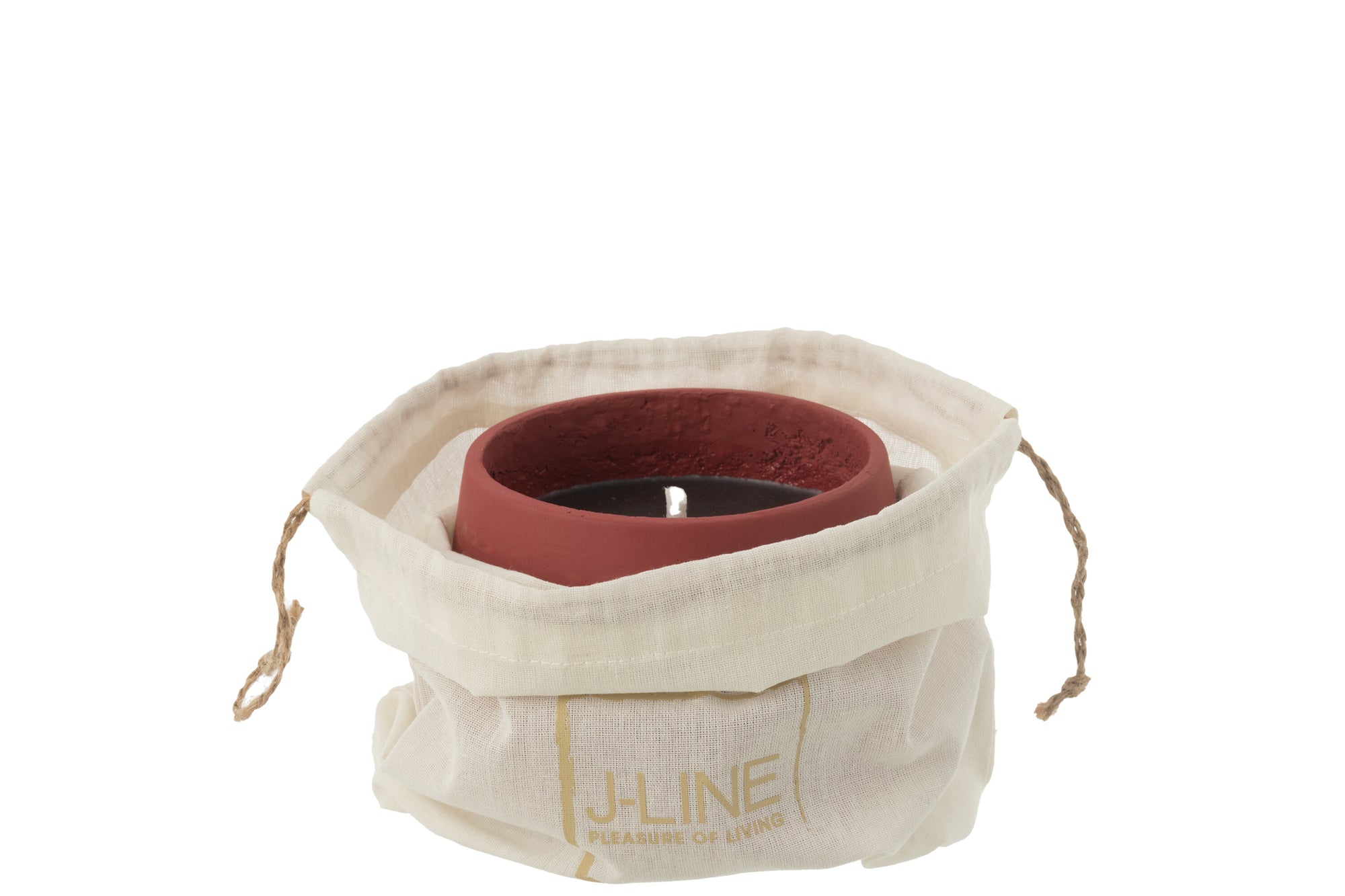 J-LINE OUTDOOR KAARS CYRA CEMENT ROOD 18U - Tuincentrum Lopik