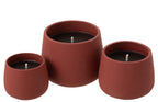 J-LINE OUTDOOR KAARS CYRA CEMENT ROOD GROOT 48U - Tuincentrum Lopik