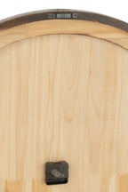 J-LINE WALL CLOCK GRAND HOTEL MDF DARK NATURAL LARGE - Tuincentrum Lopik