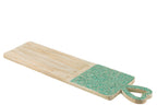 J-LINE SERVEERPLANK MOZAÏEK LANG MANGOHOUT GROEN 74 CM - Tuincentrum Lopik