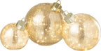 J-LINE KERSTBAL MET LED-VERLICHTING VAN GLAS GOUDKLEURIG GROOT