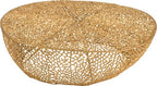J-LINE SALONTAFEL ROND LAAG KORAALPATROON ALUMINIUM GOUD