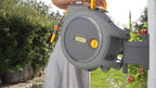  AUTO REEL WANDSLANGBOX + 30 M SLANG, KOPPELINGEN EN TUINSPUIT