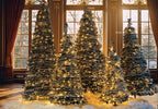 POP-UP KERSTBOOM 210 CM BESNEEUWD MET 300 WARM-WITTE LEDS