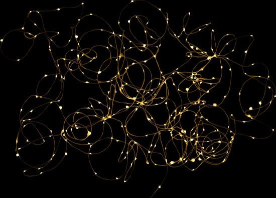 J-LINE KERSTVERLICHTING DRAAD 30M ZILVER 300 LED WARM WIT