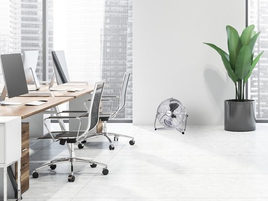 DFA30CH RETRO VLOERVENTILATOR 35 CM CHROOM 55 WATT