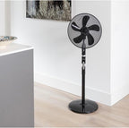  ASF40DZ DESIGN STATIEFVENTILATOR 40 CM ZWART 55 WATT