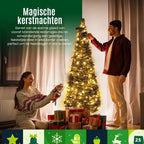 POP-UP KERSTBOOM MET SNEEUW EN 100 LEDS – 90 CM