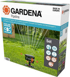 GARDENA COMPLETE PIPELINE SET MET ZWENKSPROEIER – 9 TOT 216 M² - Tuincentrum Lopik
