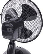  DDF27Z TAFELVENTILATOR ZWART 27CM 30 WATT