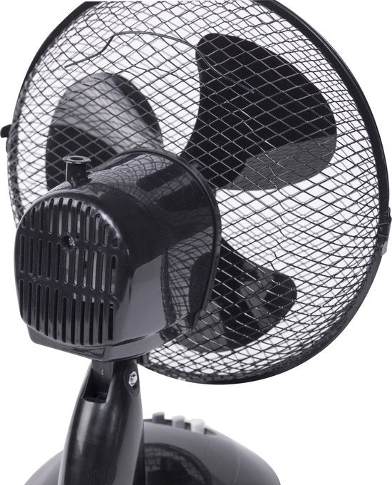  DDF27Z TAFELVENTILATOR ZWART 27CM 30 WATT