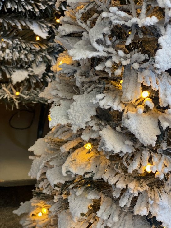POP-UP KERSTBOOM 150 CM BESNEEUWD MET 200 LEDS