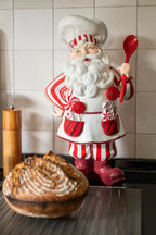 J-LINE KERSTMAN KOOK LIMOENPOEDER KERST ROOD/WIT