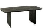 Zwarte eettafel van acaciahout