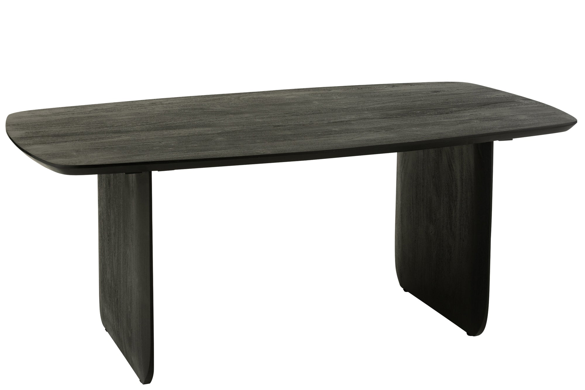 Zwarte eettafel van acaciahout