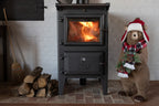 J-LINE BEER + BEANIE POLYESTER BRUIN/KERST ROOD - Tuincentrum Lopik