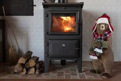 J-LINE BEER + BEANIE POLYESTER BRUIN/KERST ROOD - Tuincentrum Lopik