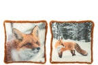 Kussen Vos Polyester Bruin/Cognac Groot Assortiment Van 2 - Tuincentrum Lopik