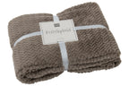 J-LINE DEKENTJE POLYESTER TAUPE - Tuincentrum Lopik