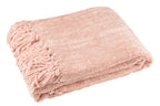 J-LINE DEKEN CHENILLE POLYESTER LICHTROZE - Tuincentrum Lopik