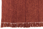 J-LINE DECKE CHENILLE POLYESTER ROSTBRAUN