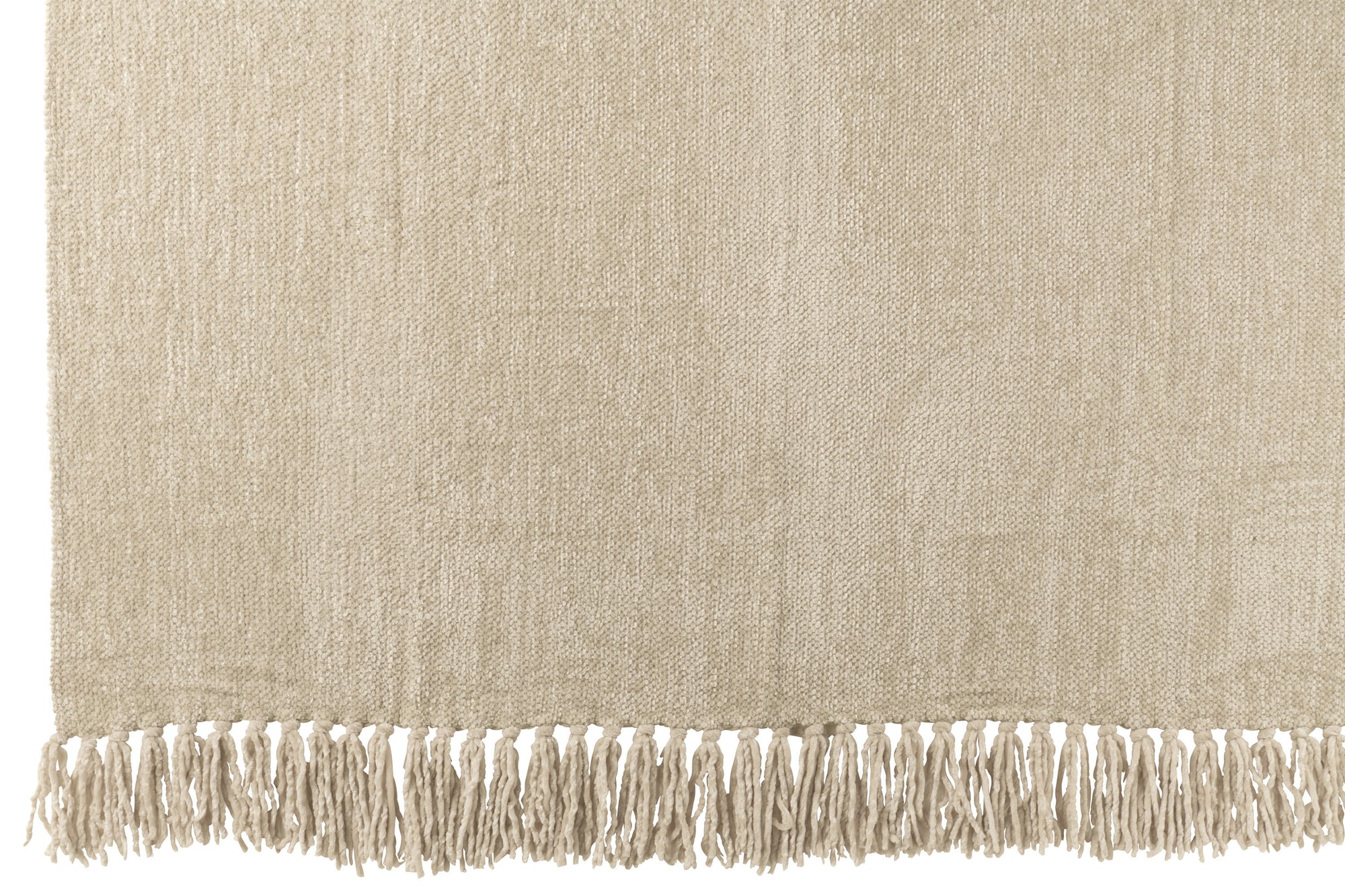 J-LINE DEKEN CHENILLE POLYESTER GREIGE - Tuincentrum Lopik