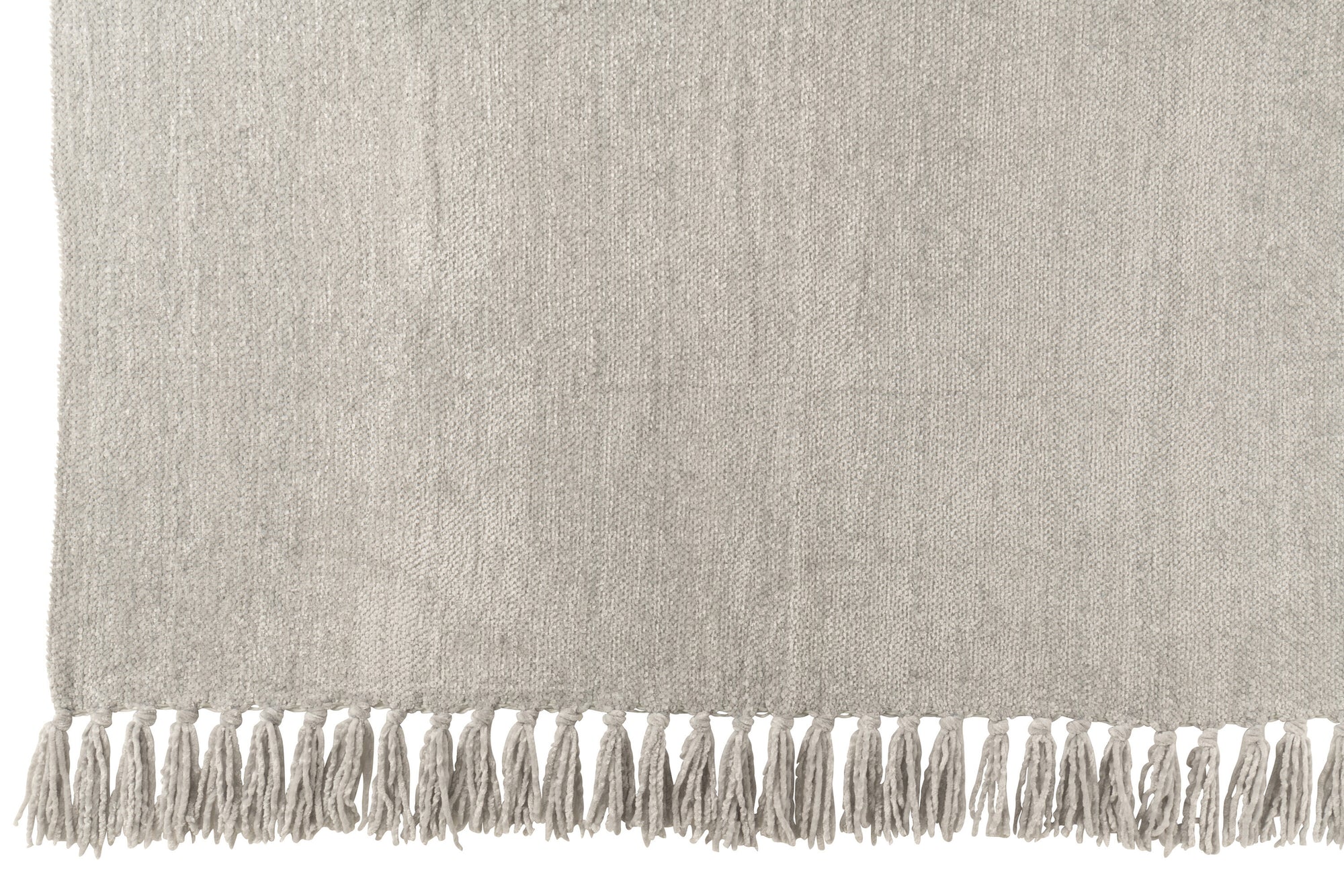 J-LINE DEKEN CHENILLE POLYESTER GRIJS - Tuincentrum Lopik